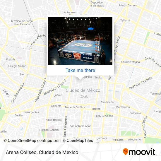 Arena Coliseo map