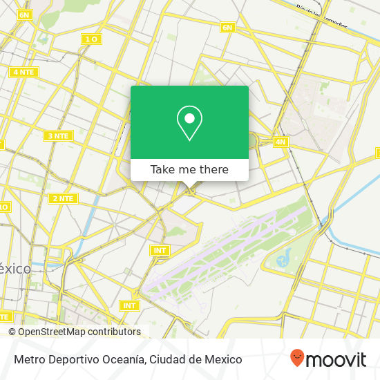 Metro Deportivo Oceanía map