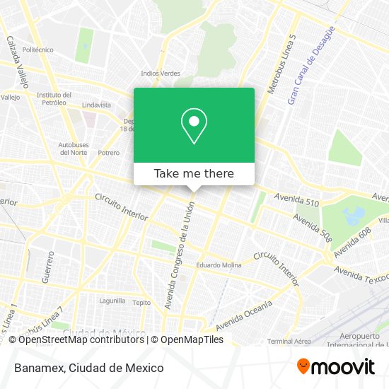Mapa de Banamex