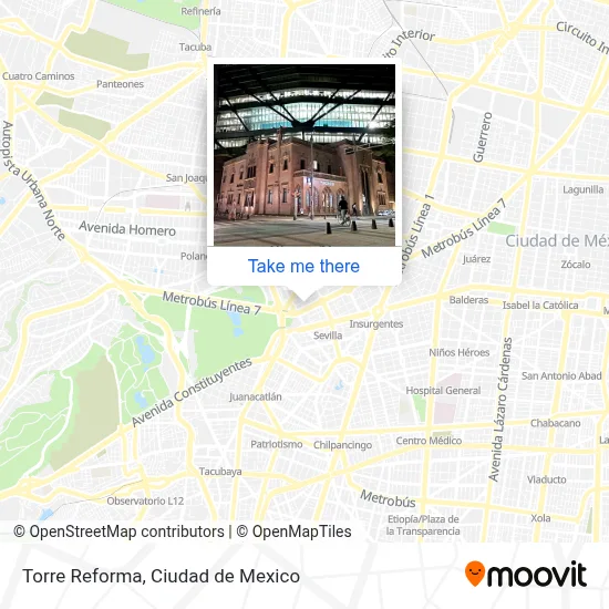 Torre Reforma map
