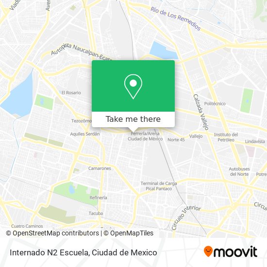 Internado N2 Escuela map