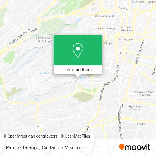 Parque Tarango map