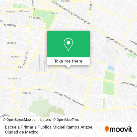 Mapa de Escuela Primaria Pública Miguel Ramos Arizpe