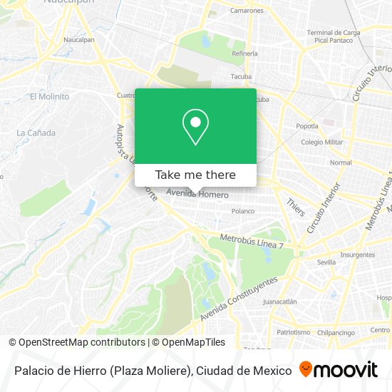 Mapa de Palacio de Hierro (Plaza Moliere)