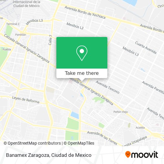 Banamex Zaragoza map