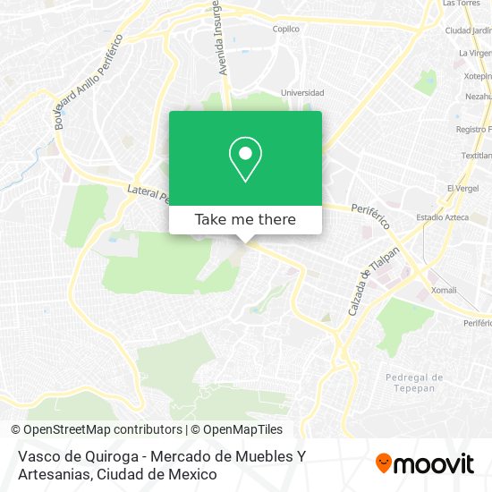 Mapa de Vasco de Quiroga - Mercado de Muebles Y Artesanias