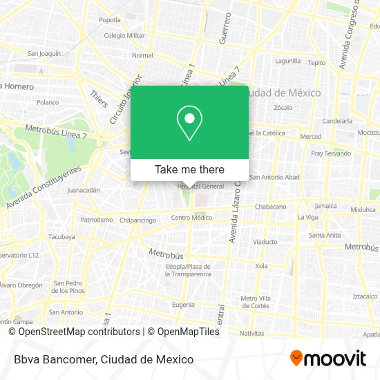 Bbva Bancomer map