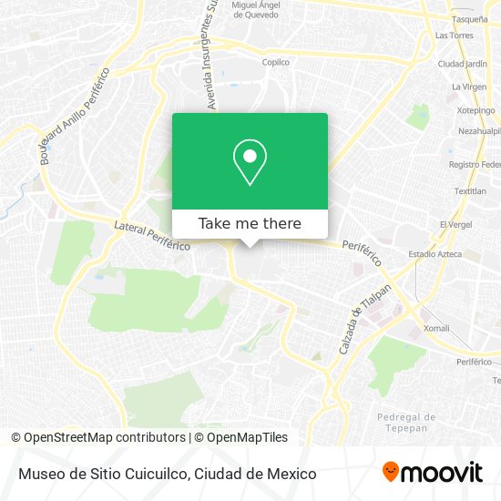 Museo de Sitio Cuicuilco map