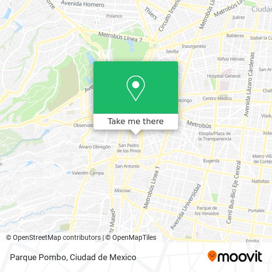 Parque Pombo map