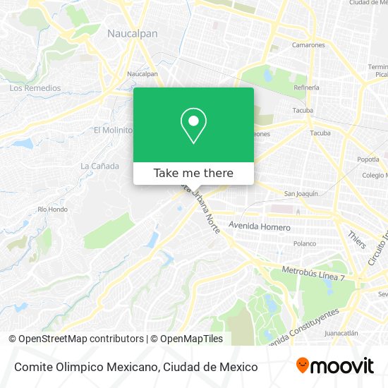 Mapa de Comite Olimpico Mexicano