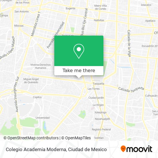 Colegio Academia Moderna map