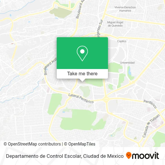 Departamento de Control Escolar map