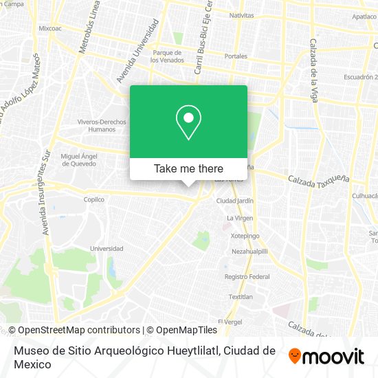 Museo de Sitio Arqueológico Hueytlilatl map