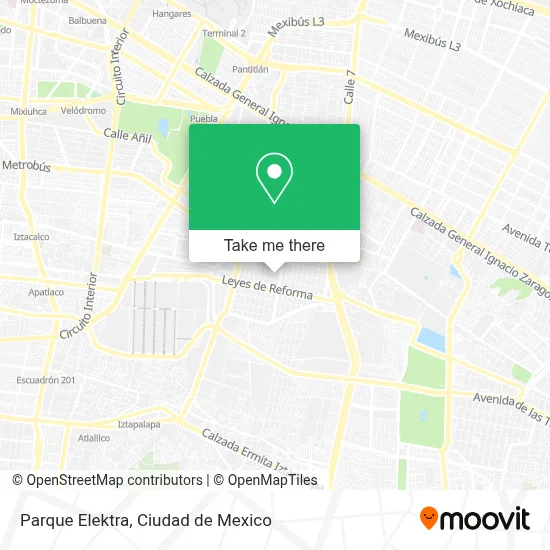 Parque Elektra map