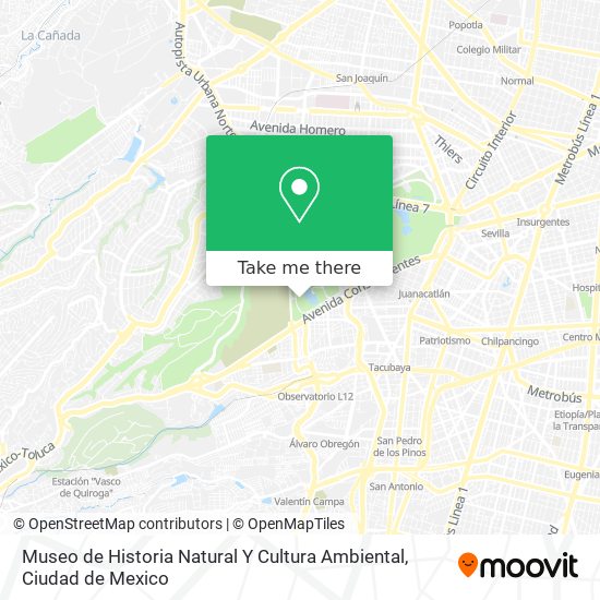 Museo de Historia Natural Y Cultura Ambiental map