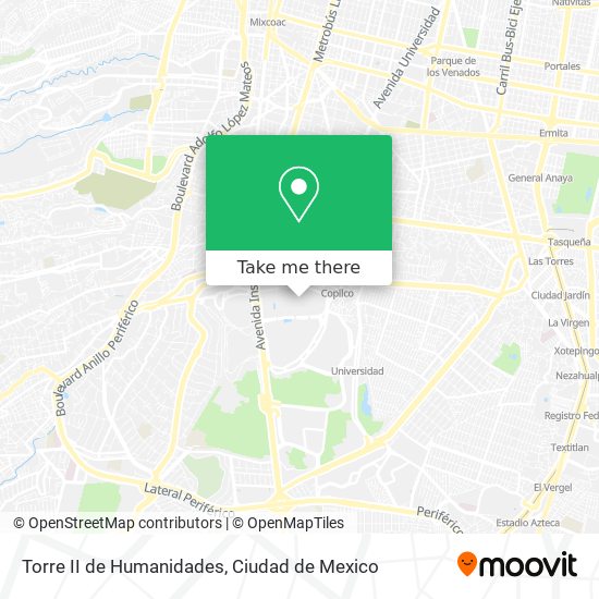 Torre II de Humanidades map