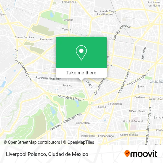 Liverpool Polanco map