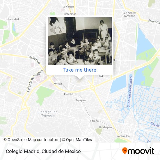 Colegio Madrid map