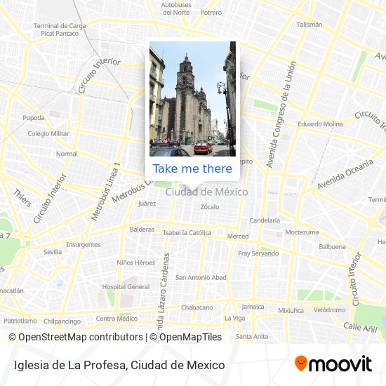 Mapa de Iglesia de La Profesa