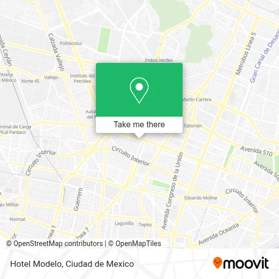 Hotel Modelo map