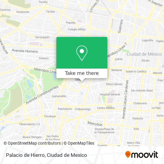 Palacio de Hierro map