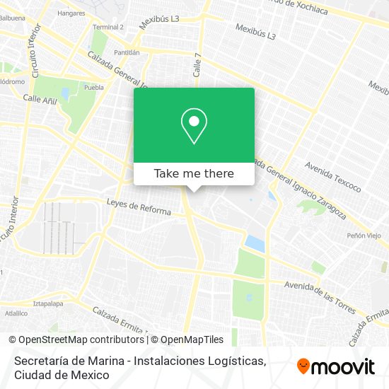 Mapa de Secretaría de Marina - Instalaciones Logísticas