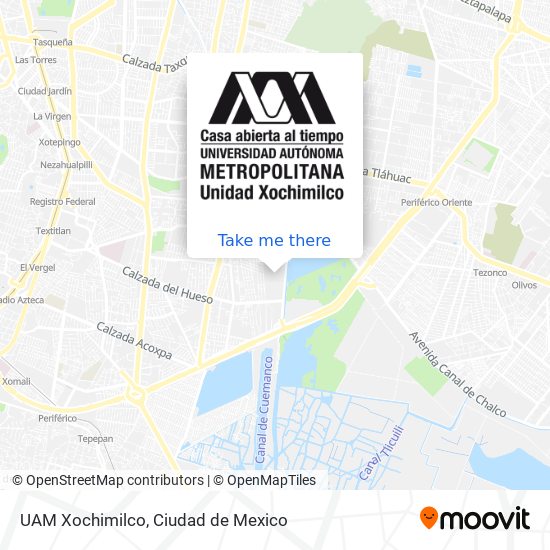 How to get to UAM Xochimilco in Coyoacán by Bus?