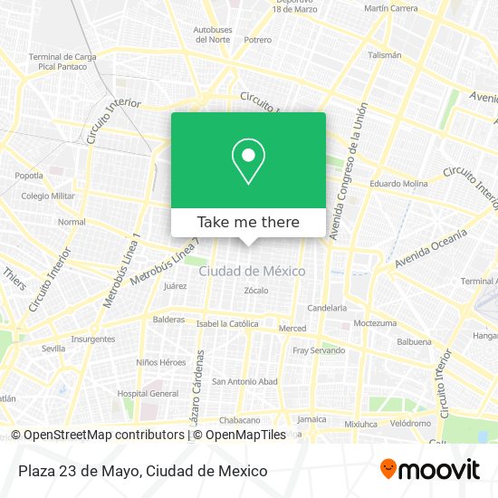 Plaza 23 de Mayo map