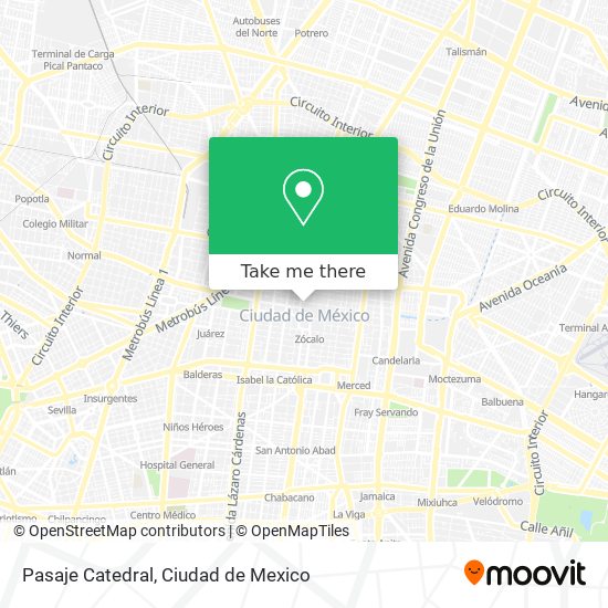 Mapa de Pasaje Catedral