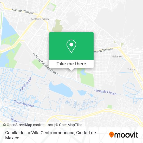 Mapa de Capilla de La Villa Centroamericana