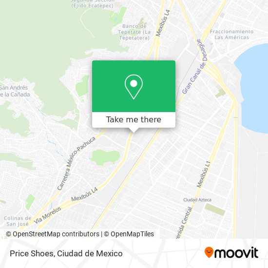How to get to Price Shoes in Coacalco De Berriozábal by Bus, Metro or Train?