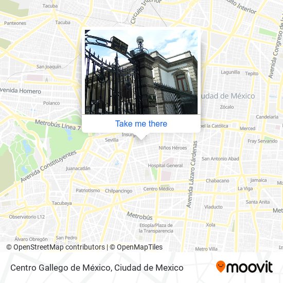 Centro Gallego de México map