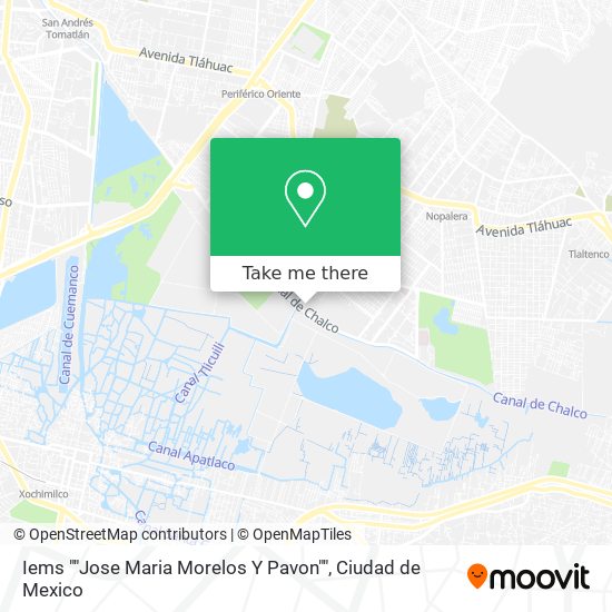 Iems ""Jose Maria Morelos Y Pavon"" map
