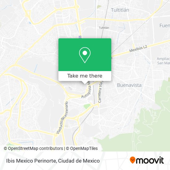 Ibis Mexico Perinorte map