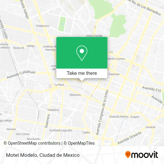 Motel Modelo map