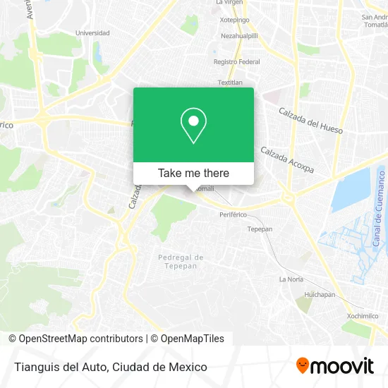 Tianguis del Auto map