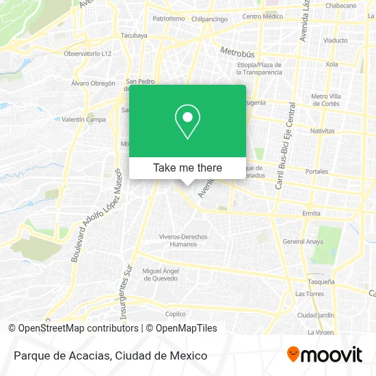 Parque de Acacias map