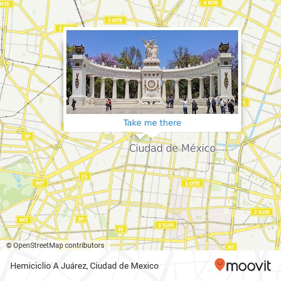 Hemiciclio A Juárez map