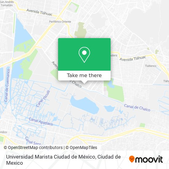 Universidad Marista Ciudad de México map