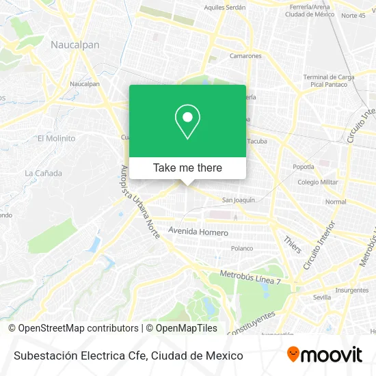 Subestación Electrica Cfe map