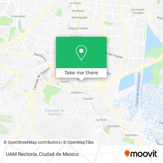 UAM Rectoría map