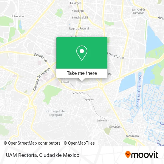UAM Rectoría map