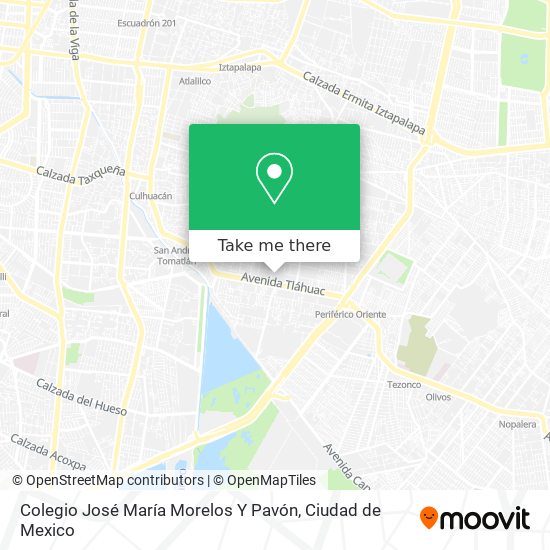 Mapa de Colegio José María Morelos Y Pavón