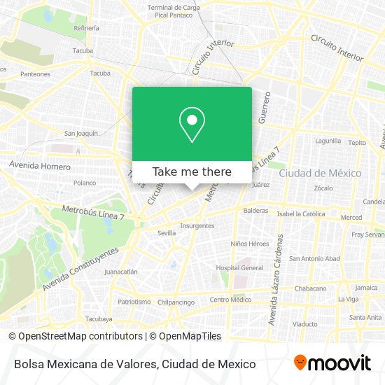 Bolsa Mexicana de Valores map