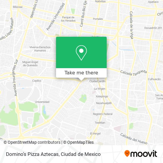 Domino's Pizza Aztecas map