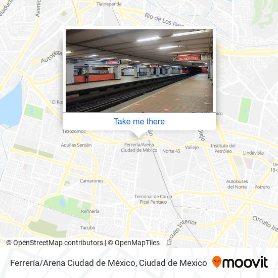 Ferrería / Arena Ciudad de México map