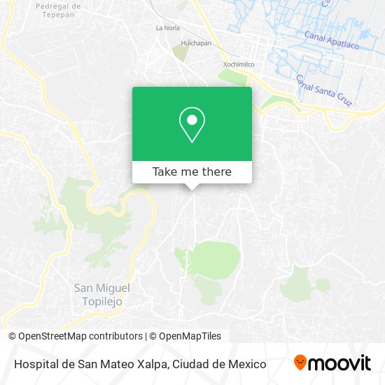 Hospital de San Mateo Xalpa map