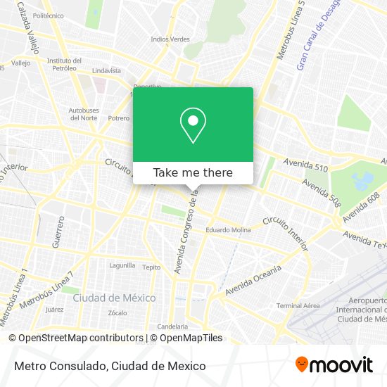 Metro Consulado map
