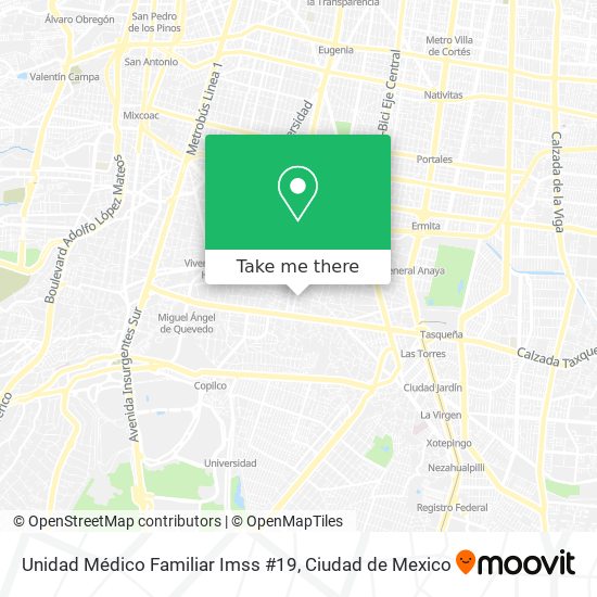 Unidad Médico Familiar Imss #19 map