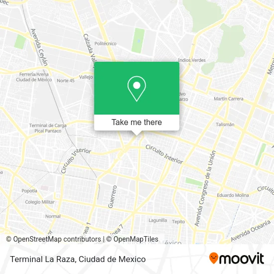 Terminal La Raza map